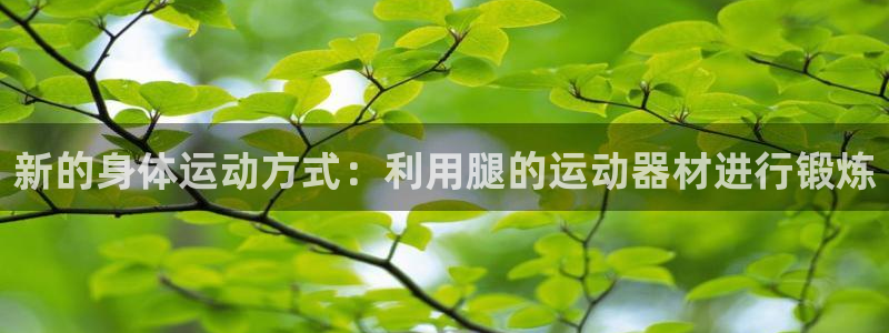 fb体育平台注册要钱吗安全吗：新的身体运动方式：利用腿的运动